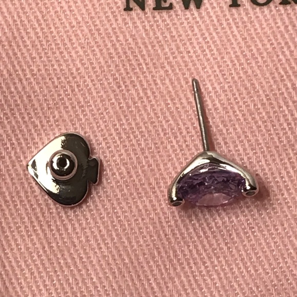 Kate Spade Duo Prong Light Amethyst Stud Earrings - Picture 11 of 12